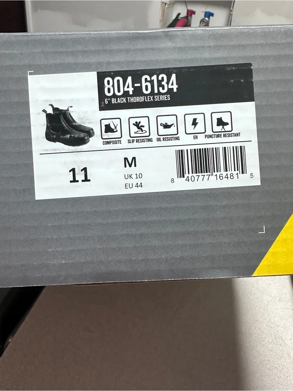 Men's Black Thorogood 6” Leather thoroflex series Work Boots